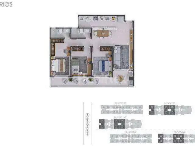 Apartamento para Venda em Florianópolis/SC Campeche 3 Quartos