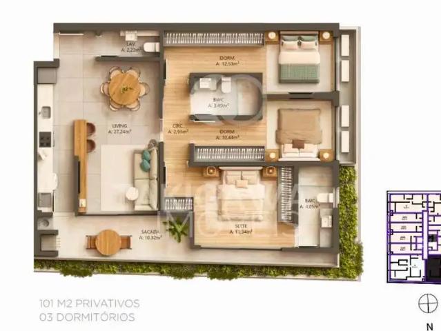Apartamento para Venda em Florianópolis/SC Canasvieiras 3 Quartos