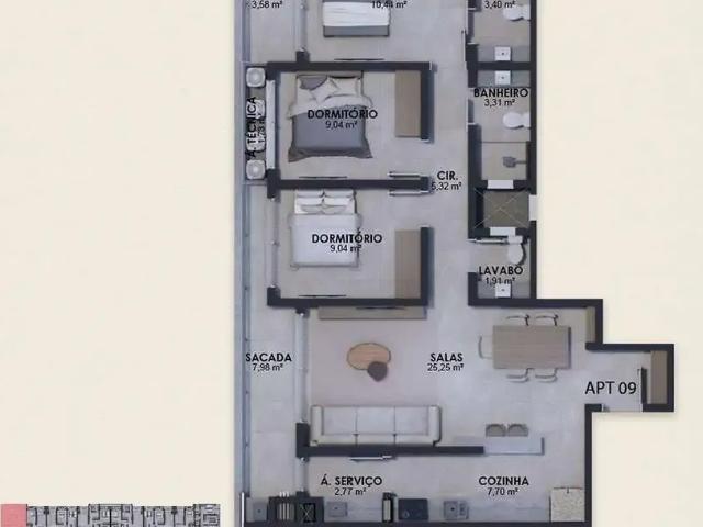 Apartamento para Venda em Florianópolis/SC Canasvieiras 3 Quartos