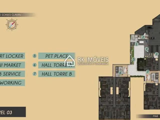 Apartamento para Venda em Florianópolis/SC Cacupé 3 Quartos