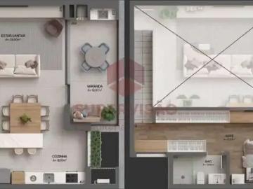 Apartamento para Venda em Florianópolis/SC Cacupé 1 Quartos