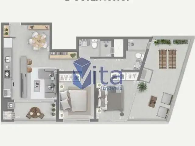 Apartamento para Venda em Florianópolis/SC Cachoeira do Bom Jesus 2 Quartos