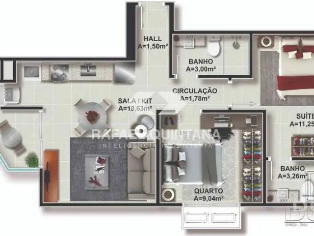 Apartamento para Venda em Florianópolis/SC Itacorubi 3 Quartos