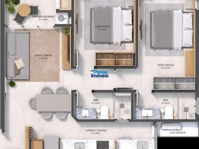Apartamento para Venda em Florianópolis/SC Saco dos Limões 2 Quartos