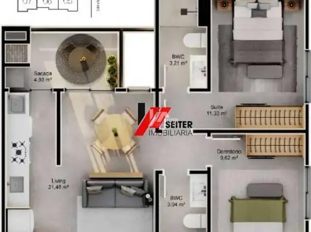 Apartamento para Venda em Florianópolis/SC Saco Grande 3 Quartos