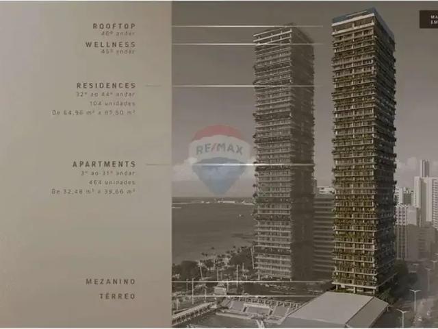 Apartamento para Venda em Fortaleza/CE Meireles 1 Quartos