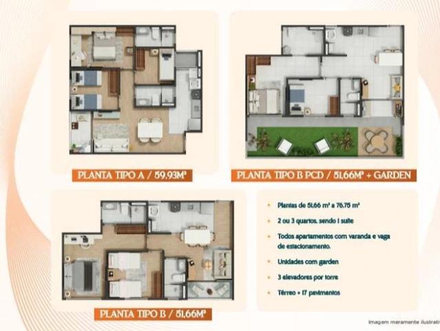 Apartamento para Venda em Fortaleza/CE Carlito Pamplona 2 Quartos