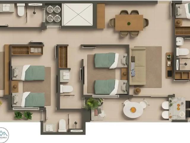 Apartamento para Venda em Fortaleza/CE Engenheiro Luciano Cavalcante 3 Quartos