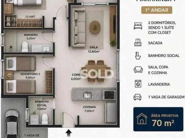 Apartamento para Venda em Franca/SP Jardim Centenário 2 Quartos