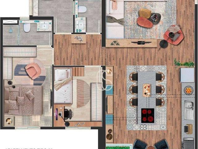 Apartamento para Venda em Guarulhos/SP Jardim Flor da Montanha 2 Quartos