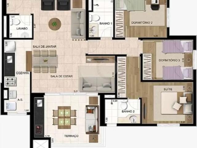 Apartamento para Venda em Guarulhos/SP Jardim Flor da Montanha 4 Quartos