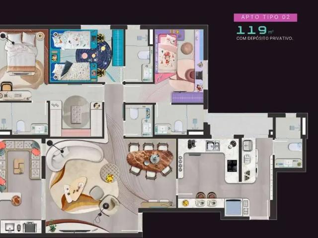 Apartamento para Venda em Guarulhos/SP Jardim Gumercindo 4 Quartos