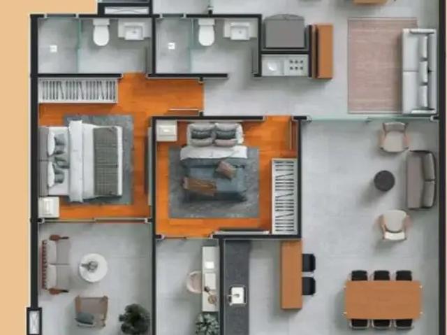 Apartamento para Venda em Guarapari/ES Praia do Morro 2 Quartos