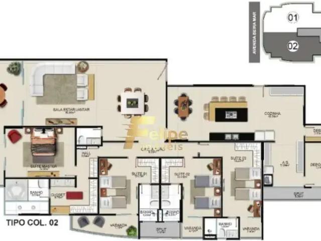 Apartamento para Venda em Guarapari/ES Praia do Morro 4 Quartos