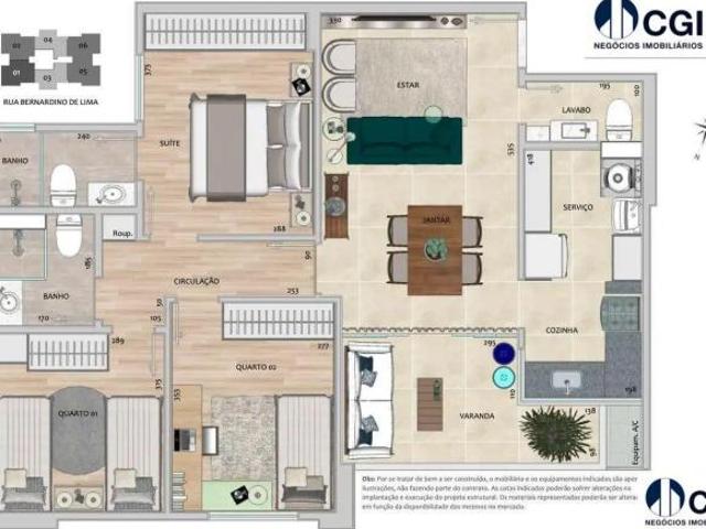 Apartamento para venda em Gutierrez, Belo Horizonte