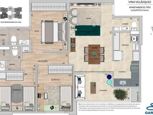 Apartamento para venda em Gutierrez, Belo Horizonte