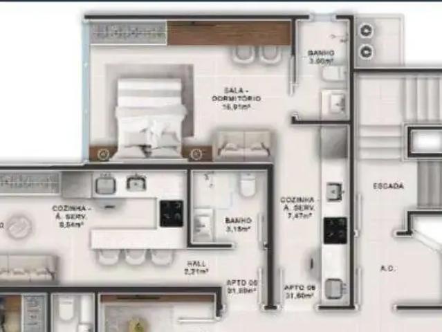 Apartamento para Venda em Governador Celso Ramos/SC Palmas 3 Quartos