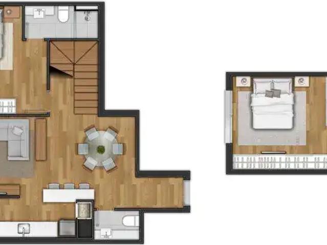 Apartamento para Venda em Gramado/RS Centro 2 Quartos