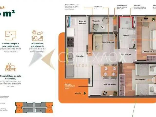 Apartamento para Venda em Hortolândia/SP Jardim Minda 2 Quartos