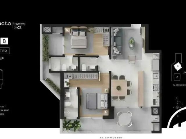 Apartamento para Venda em Itajaí/SC Fazendinha 2 Quartos