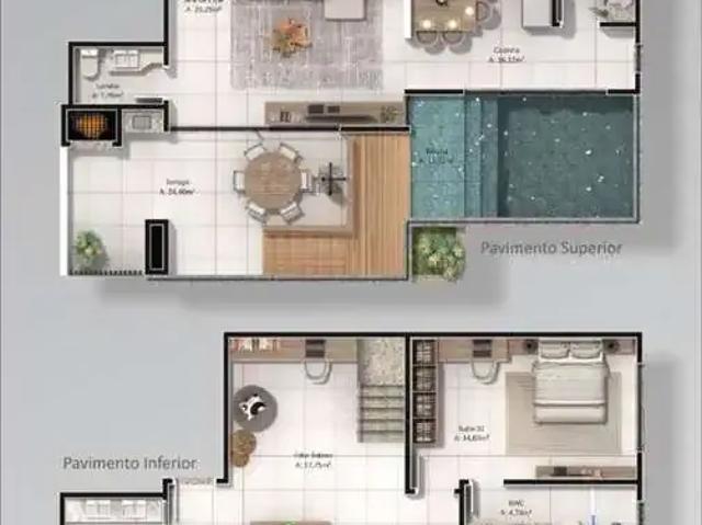 Apartamento para Venda em Itajaí/SC Praia Brava 2 Quartos