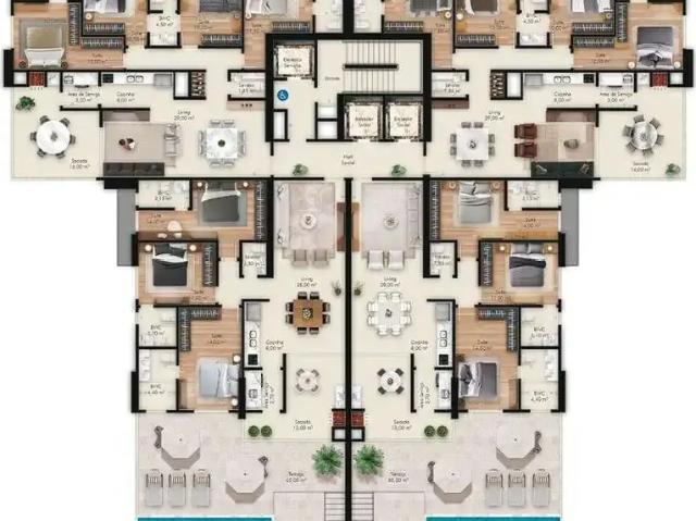 Apartamento para Venda em Itapema/SC Centro 4 Quartos