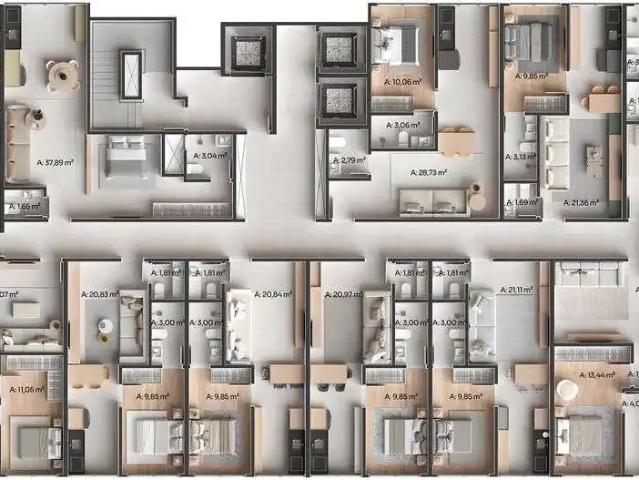 Apartamento para Venda em Itapema/SC Meia Praia 1 Quartos