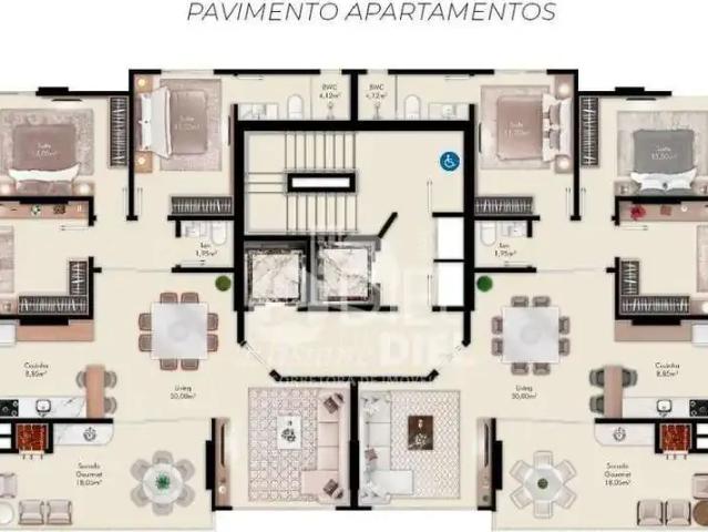 Apartamento para Venda em Itapema/SC Meia Praia 3 Quartos