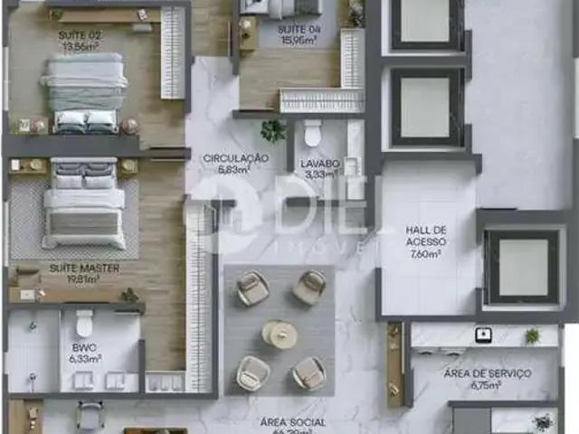 Apartamento para Venda em Itapema/SC Meia Praia 4 Quartos