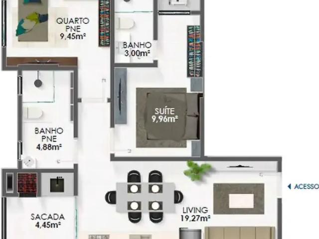 Apartamento para Venda em Itapema/SC Morretes 3 Quartos