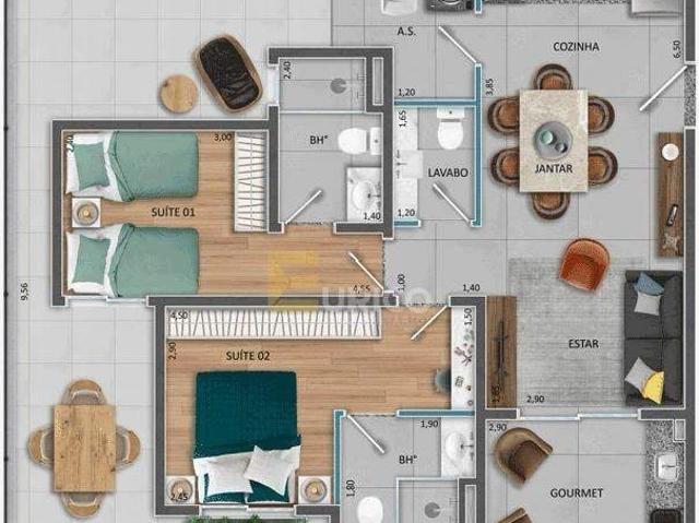 Apartamento para Venda em Itupeva/SP Jardim Primavera 2 Quartos