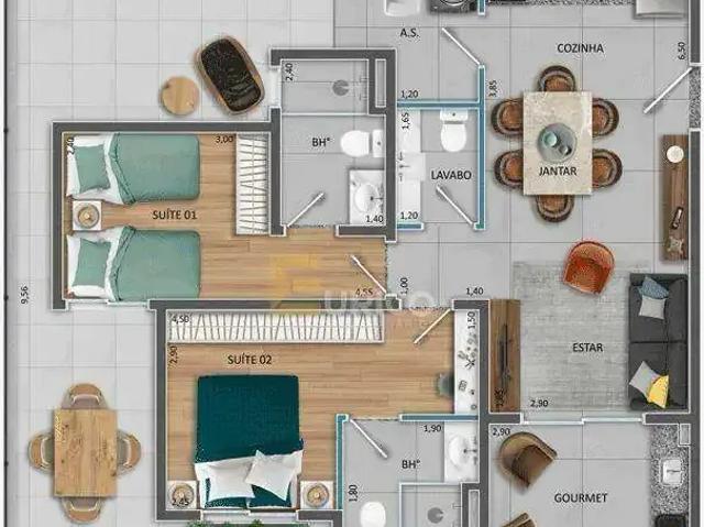 Apartamento para Venda em Itupeva/SP Jardim Primavera 2 Quartos