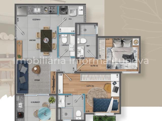 Apartamento para Venda em Itupeva/SP Residencial Jardim Perolla II 2 Quartos