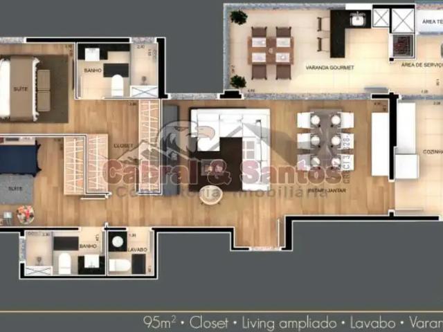 Apartamento para Venda em Itu/SP Itu Novo Centro 3 Quartos