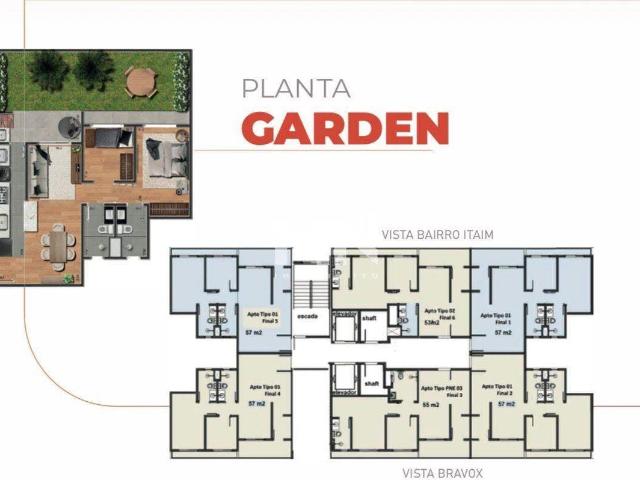 Apartamento para Venda em Itu/SP Parque Nossa Senhora da Candelária 2 Quartos