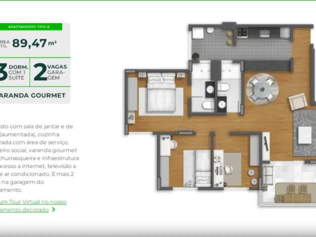 Apartamento para Venda em Itu/SP Vila Padre Bento 3 Quartos