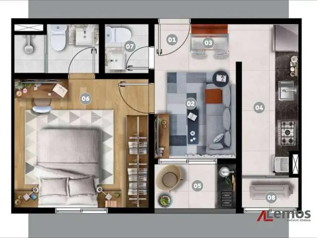 Apartamento para Venda em Indaiatuba/SP Centro 1 Quartos