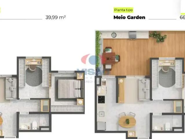 Apartamento para Venda em Indaiatuba/SP Cidade Nova 1 Quartos