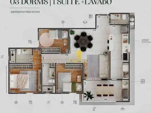 Apartamento para Venda em Indaiatuba/SP Jardim América 3 Quartos