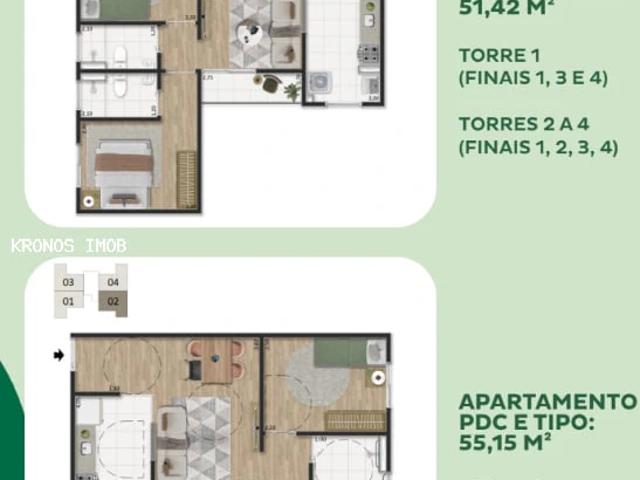 Apartamento para Venda em Indaiatuba/SP Jardim Bom Sucesso 2 Quartos