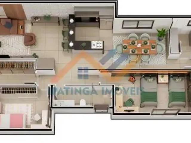 Apartamento para Venda em Ipatinga/MG Cidade Nobre 3 Quartos