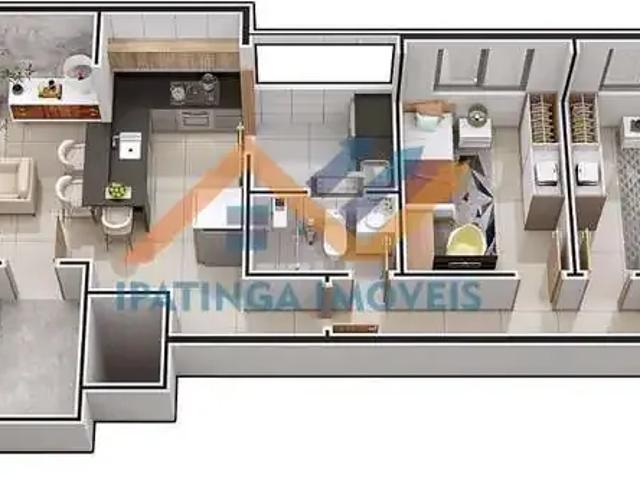 Apartamento para Venda em Ipatinga/MG Jardim Panorama 3 Quartos