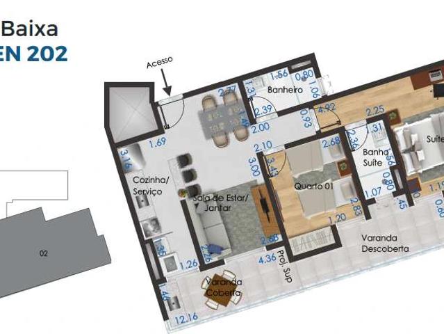 Apartamento para Venda em Juiz de Fora/MG Aeroporto 2 Quartos