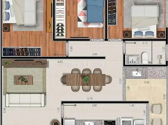 Apartamento para Venda em Juiz de Fora/MG Bairu 2 Quartos