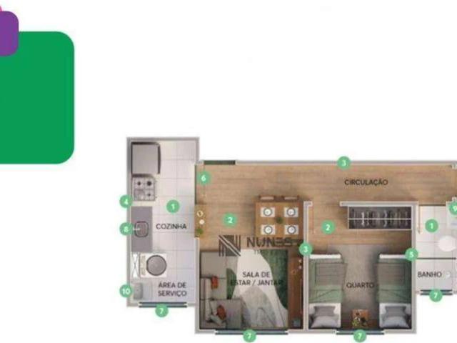 Apartamento para Venda em Juiz de Fora/MG Barbosa Lage 2 Quartos