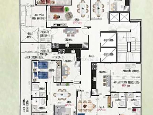 Apartamento para Venda em Juiz de Fora/MG Jardim Glória 2 Quartos