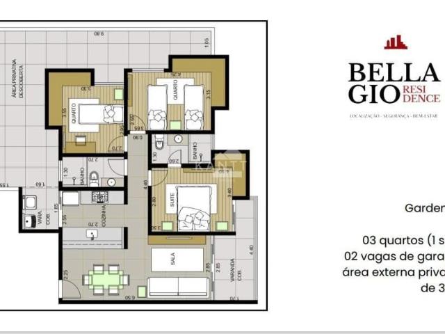 Apartamento para Venda em Juiz de Fora/MG Recanto da Mata 3 Quartos