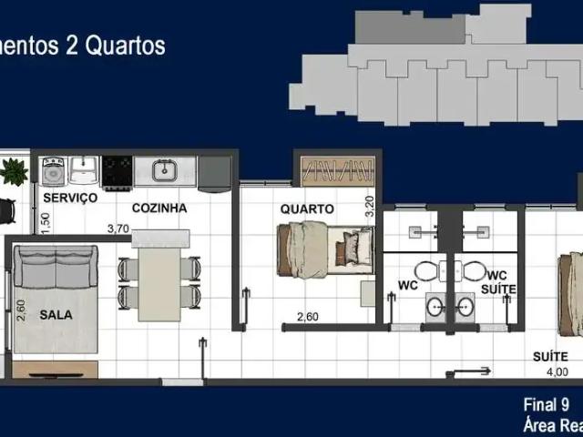 Apartamento para Venda em Juiz de Fora/MG São Mateus 2 Quartos