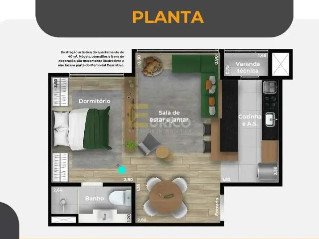 Apartamento para Venda em Jundiaí/SP Aglomeração Urbana de Jundiaí 1 Quartos