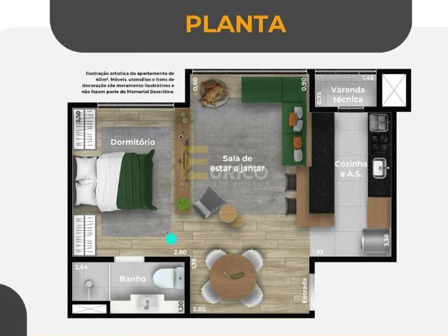 Apartamento para Venda em Jundiaí/SP Aglomeração Urbana de Jundiaí 1 Quartos